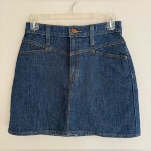 Madewell Blue Denim Mini Skirt
